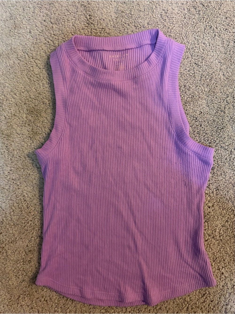 American Eagle Outfitters Lilac Ribbed Tank